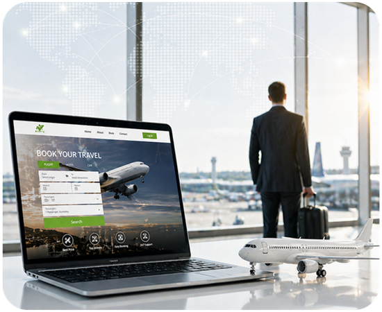 Corporate travel booking technology