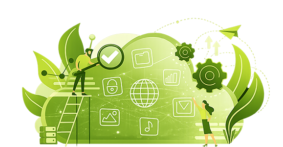 Connected technology illustration
